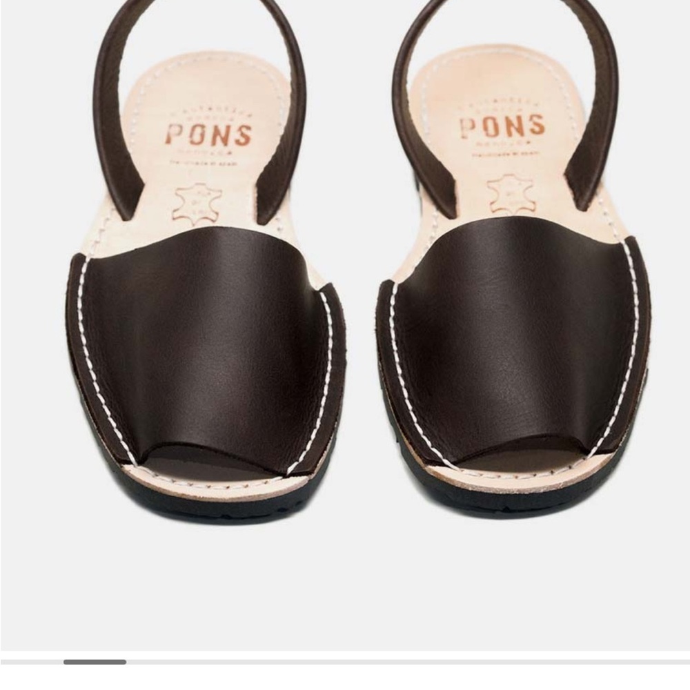 Pons Avarca Classic Women's Sandals - Dark Brown (Lava) - Size 10 - Picture 4 of 6
